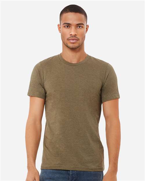 BELLA + CANVAS 3001CVC, Cvc Jersey Tee, Heather Olive