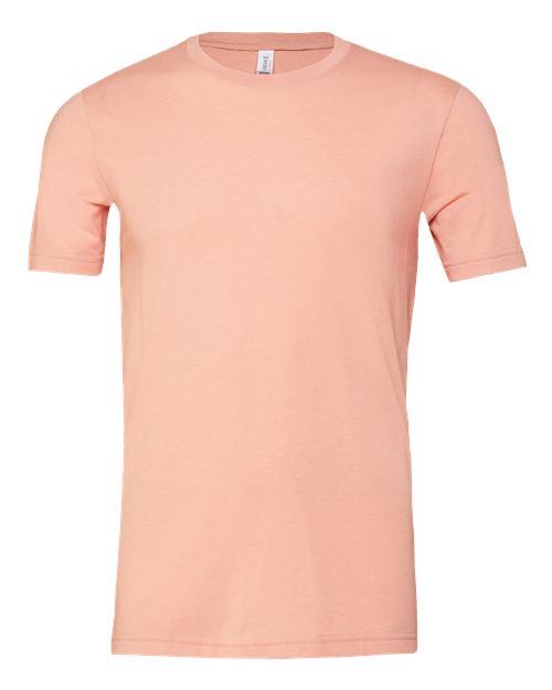 BELLA + CANVAS 3001CVC, Cvc Jersey Tee, Heather Peach