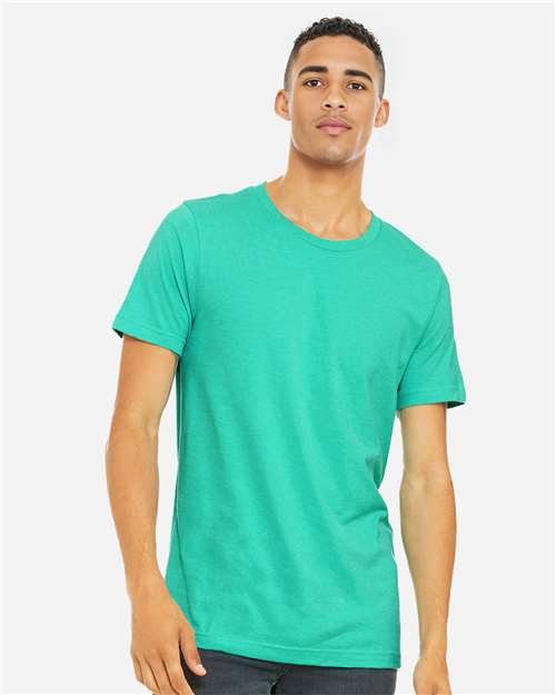 BELLA + CANVAS 3001CVC, Cvc Jersey Tee, Heather Sea Green