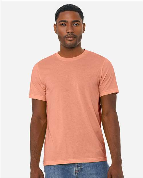 BELLA + CANVAS 3001CVC, Cvc Jersey Tee, Heather Sunset