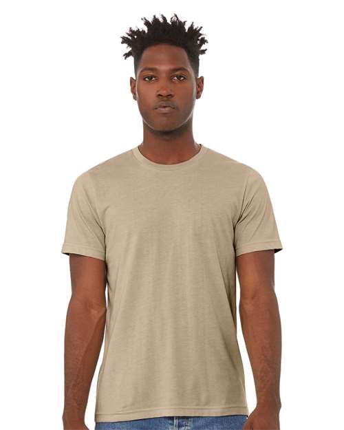 BELLA + CANVAS 3001CVC, Cvc Jersey Tee, Heather Tan