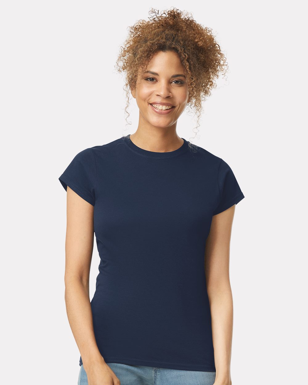 Gildan 64000L, Women's Softstyle T-shirt, Antique Sapphire