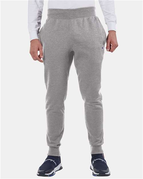 Unisex Reverse Weave® Joggers - - 8050 Oxford Grey 01084 12-12.9 oz Adult Athletics Bottoms Champion Classic & Joggers Company Store Bottoms Company Store Joggers Company Store Style Guide Cozy Pairings Eco-Friendly Go To Fashion Mens & Unisex Pants Piece Dyed Pockets Premium Fashion Recycled Retail Brands RW25 S&S Deep Deals School & Team Socially Conscious Manufacturing Sustainable Manufacturing Sustainable Styles Sweatpants Unisex Visible Logos