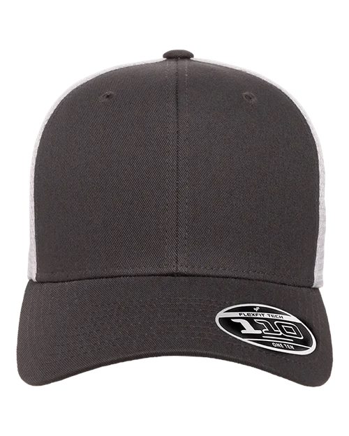 Flexfit 110M, 110 Mesh-back Cap, Charcoal/ White