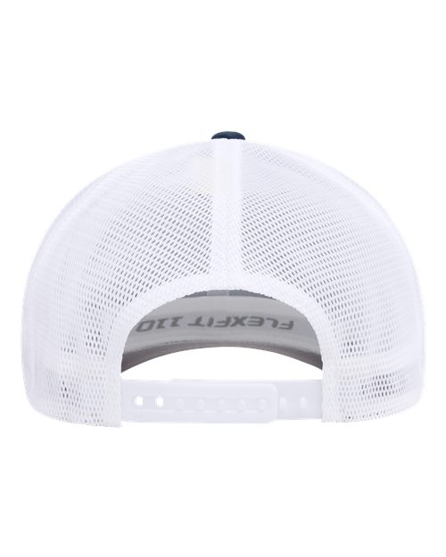 Flexfit 110M, 110 Mesh-back Cap, Navy/ White