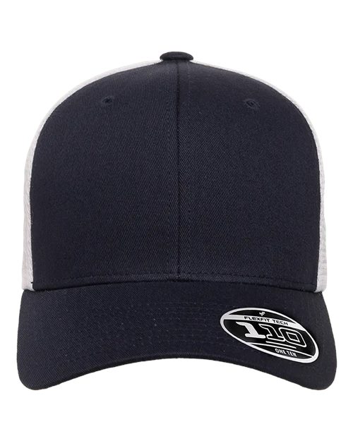 Flexfit 110M, 110 Mesh-back Cap, Navy/ White