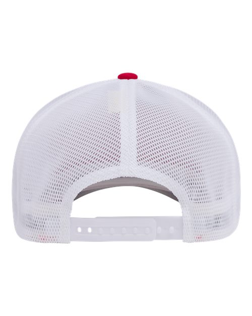 Flexfit 110M, 110 Mesh-back Cap, Red/ White