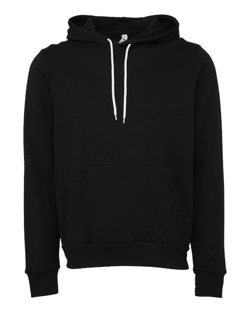 Unisex Sponge Fleece Hoodie Sweatshirt - DTG Black - - 2768