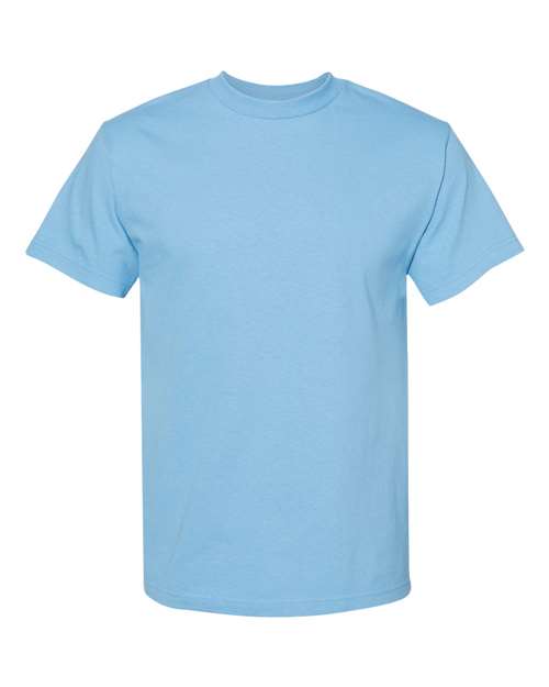 Unisex Heavyweight Cotton Tee - Carolina Blue - - 8168