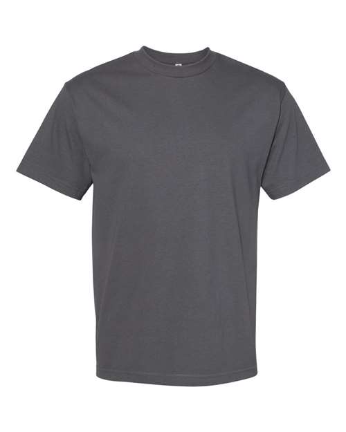 American Apparel 1301, Unisex Heavyweight Cotton Tee, Charcoal