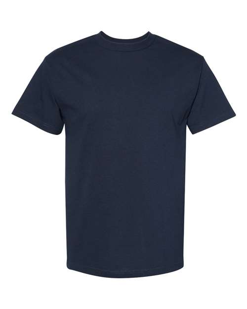 Unisex Heavyweight Cotton Tee - True Navy - - 8168