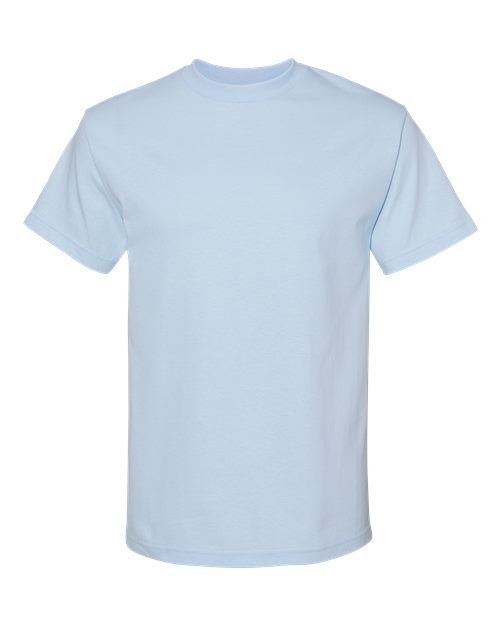 Unisex Heavyweight Cotton Tee - Powder Blue - - 8168