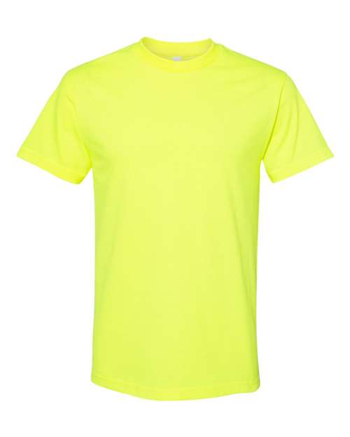 Unisex Heavyweight Cotton Tee - Safety Green - - 8168