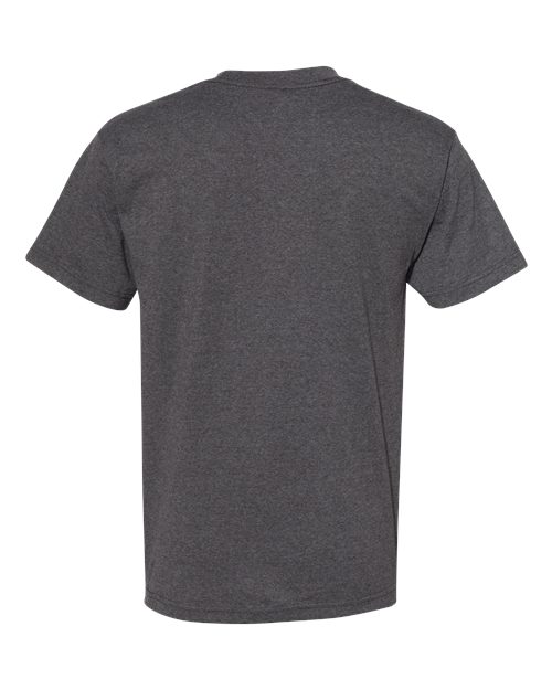 American Apparel 1301, Unisex Heavyweight Cotton Tee, Heather Charcoal