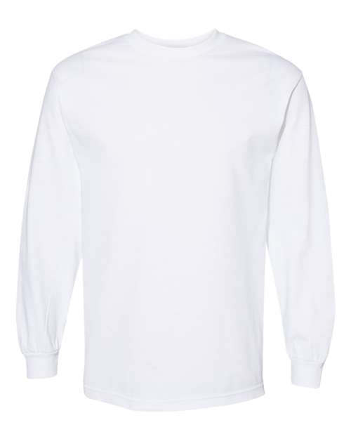 American Apparel 1304, Unisex Heavyweight Cotton Long Sleeve Tee, White