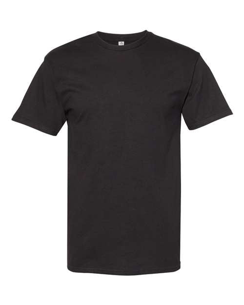 Unisex Midweight Cotton Tee - - 8180 Black 12027 1701 5-5.9 oz Adult American Apparel Cotton Cotton - 100% Cotton - Ringspun Crewneck Fashion T-Shirts Festival Season Go To Fashion Mens & Unisex No Visible Logos Premium Fashion Preshrunk Regular (5-6 oz) S&S Deep Deals Short Sleeves T-Shirts T-Shirts - Premium Tear Away Tops Unisex