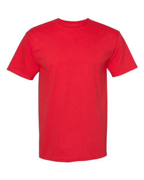 Unisex Midweight Cotton Tee - - 8180 Red 12027 1701 5-5.9 oz Adult American Apparel Cotton Cotton - 100% Cotton - Ringspun Crewneck Fashion T-Shirts Festival Season Go To Fashion Mens & Unisex No Visible Logos Premium Fashion Preshrunk Regular (5-6 oz) S&S Deep Deals Short Sleeves T-Shirts T-Shirts - Premium Tear Away Tops Unisex