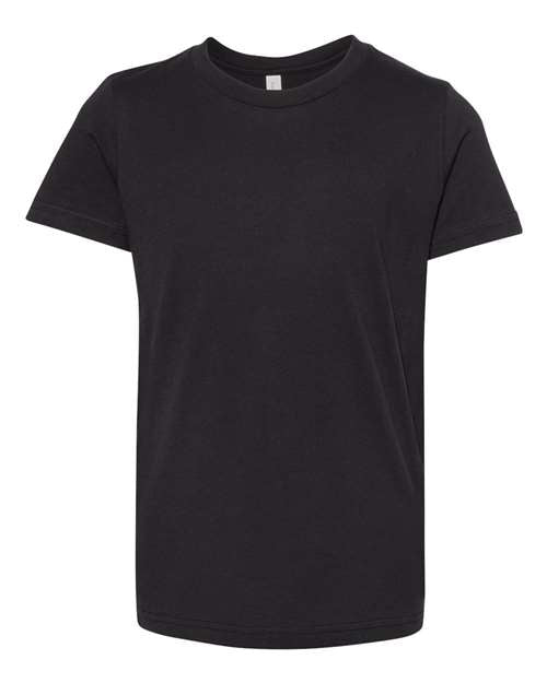 BELLA + CANVAS 3001Y, Youth Jersey Tee, Vintage Black