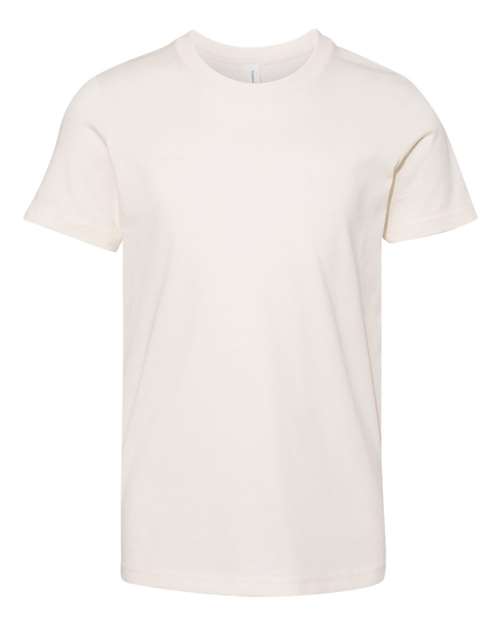 BELLA + CANVAS 3001Y, Youth Jersey Tee, Natural