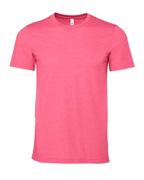 BELLA + CANVAS 3001CVC, Cvc Jersey Tee, Heather Charity Pink