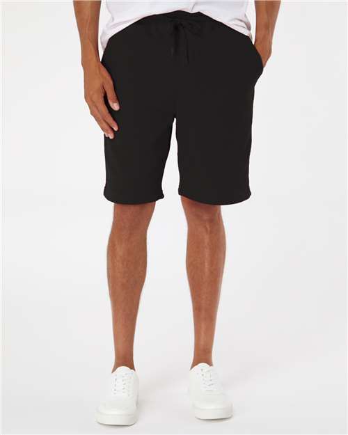 Independent Trading Co. IND20SRT, Men's Midweight Fleece Shorts, Black