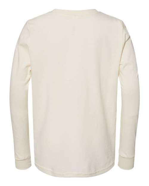 BELLA + CANVAS 3501Y, Youth Jersey Long Sleeve Tee, Natural