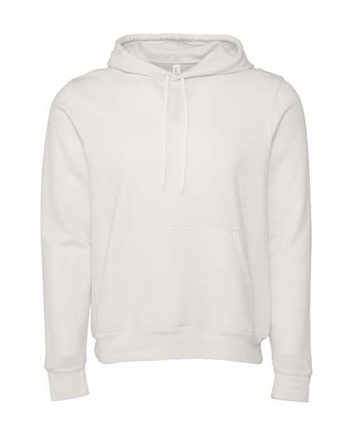 BELLA + CANVAS 3719, Unisex Sponge Fleece Hoodie Sweatshirt, Vintage White
