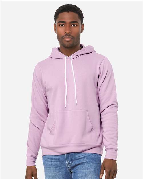 Unisex Sponge Fleece Hoodie Sweatshirt - Lilac - - 2768