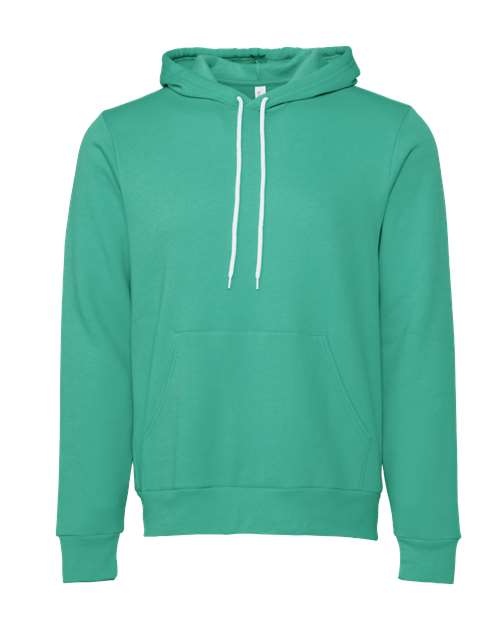 BELLA + CANVAS 3719, Unisex Sponge Fleece Hoodie Sweatshirt, Teal