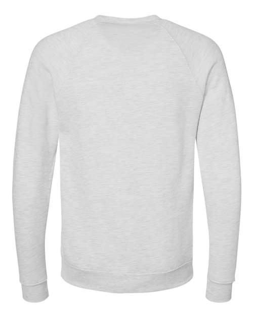 BELLA + CANVAS 3901, Unisex Sponge Fleece Raglan Crewneck Sweatshirt, Ash
