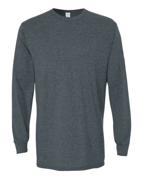 Gildan 5400, Unisex Heavy Cotton Long Sleeve T-shirt, Dark Heather