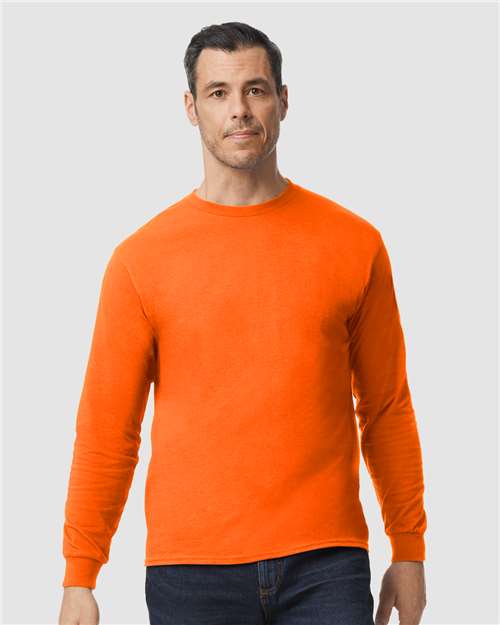 Gildan 5400, Unisex Heavy Cotton Long Sleeve T-shirt, Orange