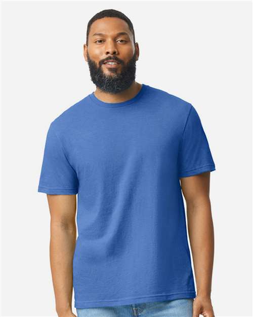 Gildan 64000CVC, Unisex Softstyle Cvc T-shirt, Royal Mist