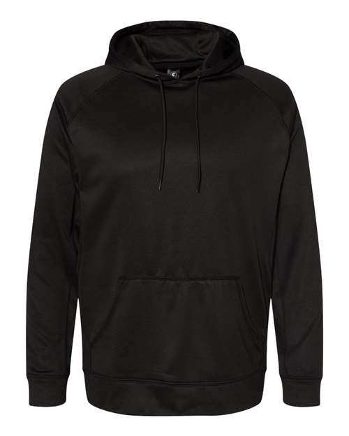 Men's Hooded Performance Sweatshirt - Raglan Style 8921 Black Athletic Hooded Pullover Men's Hooded Sweatshirt Performance Hoodie Raglan Style Sweatshirt