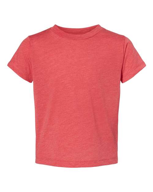 BELLA + CANVAS 3413T, Toddler Triblend Tee, Red Triblend