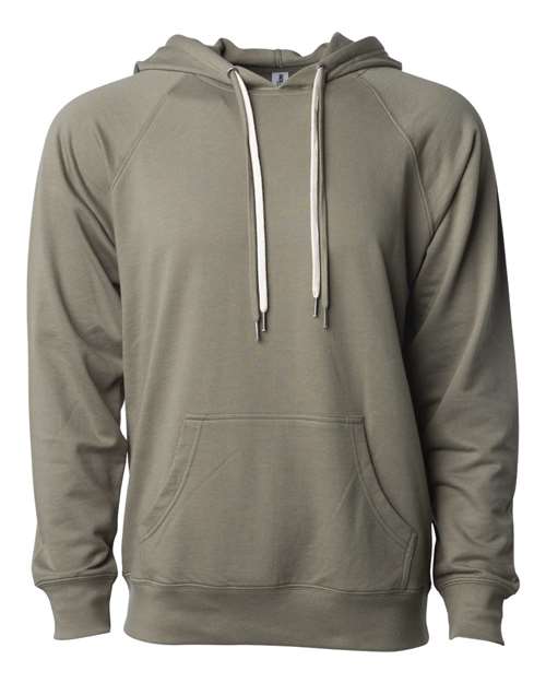 Independent Trading Co. SS1000, Unisex Icon Lightweight Loopback Terry Hooded Sweatshirt, Olive