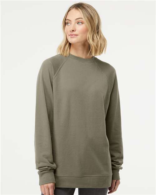 Unisex Icon Lightweight Loopback Terry Crewneck Sweatshirt - - 9136 - Toronto Screen Printing- Color
