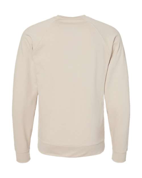 Independent Trading Co. SS1000C, Unisex Icon Lightweight Loopback Terry Crewneck Sweatshirt, Sand