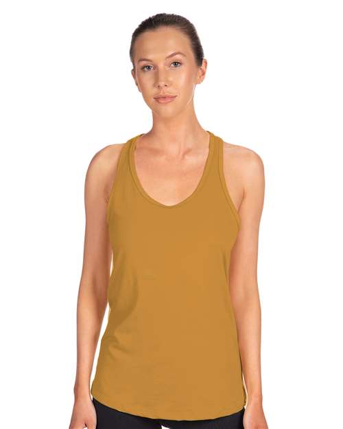 Next Level 1533, Women's Ideal Racerback Tank, Antique Gold