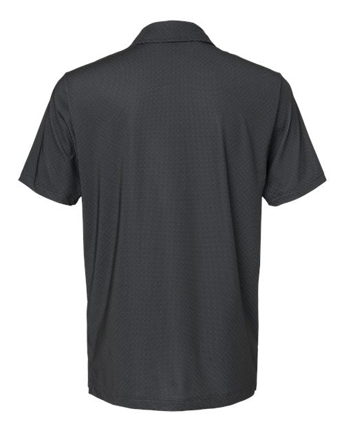 Adidas A498, Men's Ultimate365 Diamond Dot Print Polo, Black/ White/ Grey Three