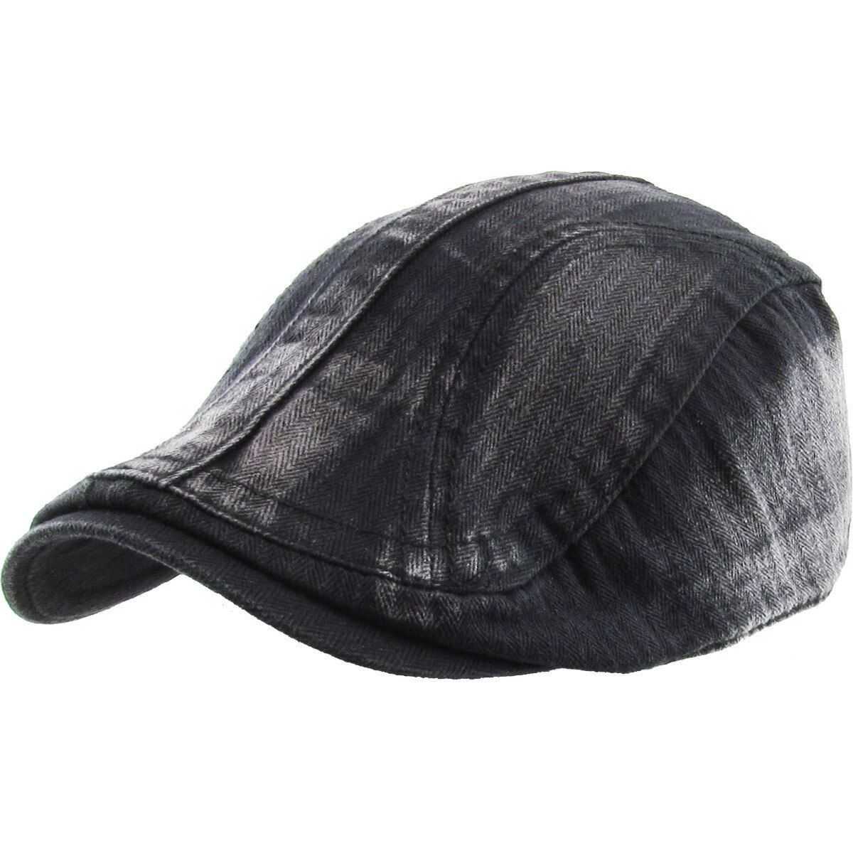 IVY Hat -K206, Washed Denim, Multi-Coloured, Adjustable Black Denim OSFA Fashion Hat