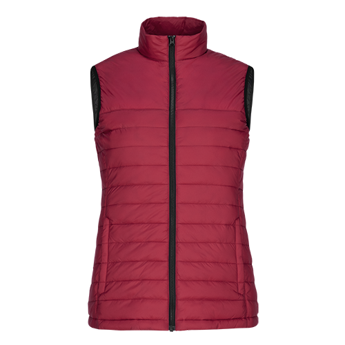 L00906 - Faro - Ladies Puffy Vest Red 906 Ladies Muskoka Trail team Women