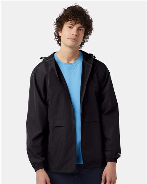 Champion CO125, Unisex Full-zip Anorak Jacket, Black
