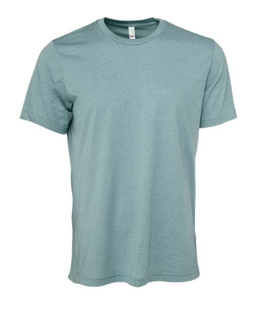 BELLA + CANVAS 3001CVC, Cvc Jersey Tee, Heather Blue Lagoon