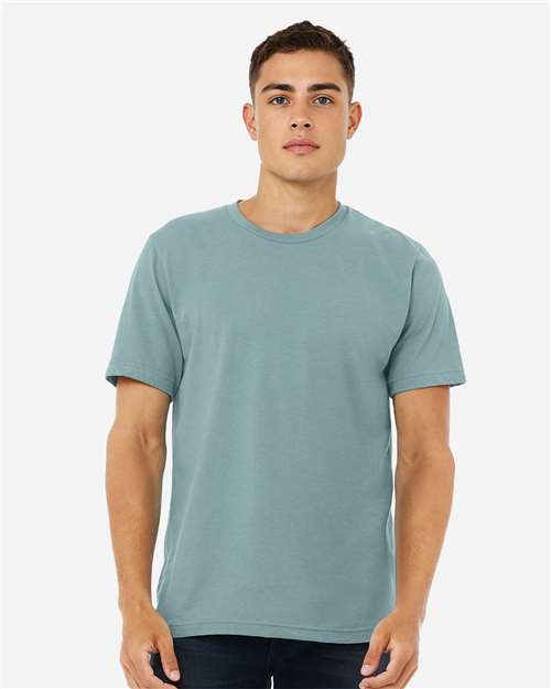 BELLA + CANVAS 3001CVC, Cvc Jersey Tee, Heather Blue Lagoon