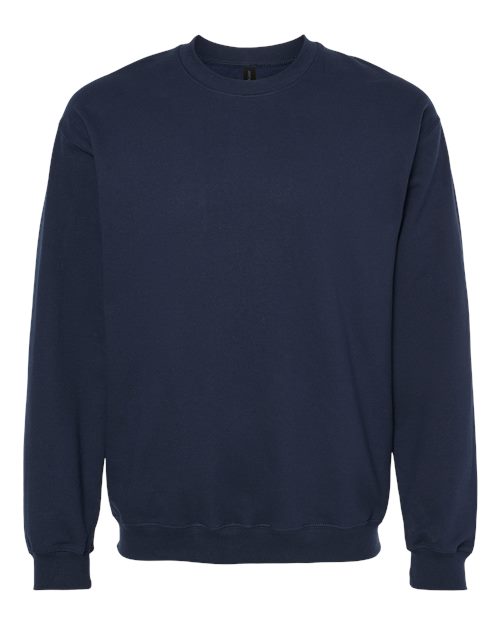 Gildan SF000, Unisex Softstyle Midweight Crewneck Sweatshirt, Navy