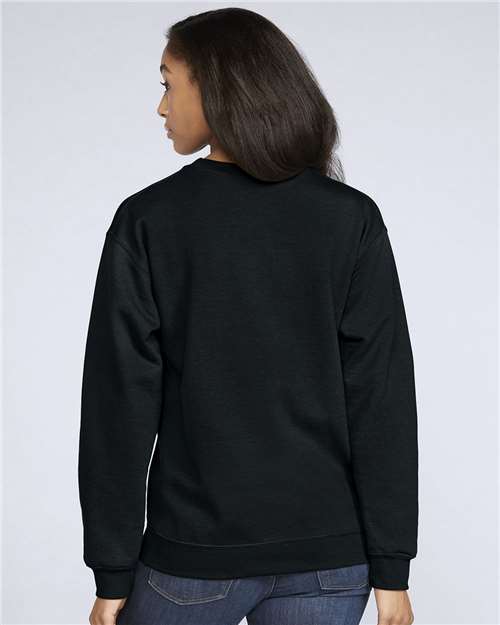 Gildan SF000 Unisex Softstyle® Midweight Crewneck Sweatshirt Cotton Cotton-Poly Blend Crewneck Fleece Midweight Moisture-Wicking Outerwear Polyester Regular Fit Spandex Sport / Athletic Super Heavyweight Sweatshirts & Fleece Tear-Away Label Tops Womens Womens Tops