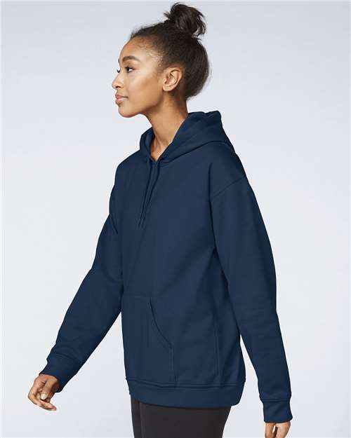 Gildan SF500 Unisex Softstyle® Midweight Hooded Sweatshirt Cotton Cotton-Poly Blend Fleece Hooded Insulated Jersey Midweight Moisture-Wicking Outerwear Pocket Polyester Regular Fit Spandex Sport / Athletic Super Heavyweight Sweatshirts & Fleece Tear-Away Label Tops Womens Womens Tops