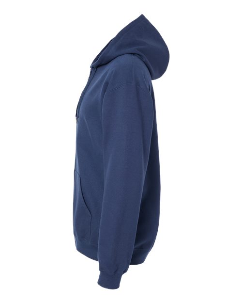 Gildan SF600, Unisex Softstyle Midweight Full-zip Hooded Sweatshirt, Navy