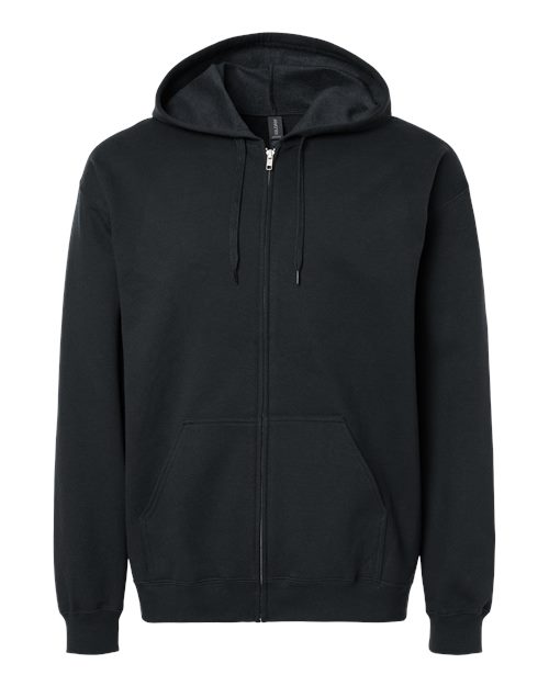 Gildan SF600 Unisex Softstyle® Full-Zip Hooded Sweatshirt Cotton Cotton-Poly Blend Fleece Hooded Insulated Midweight Moisture-Wicking Outerwear Pocket Polyester Quarter & Full-Zips Regular Fit Spandex Sport / Athletic Sweatshirts & Fleece Tear-Away Label Tops Womens Womens Tops Zippered